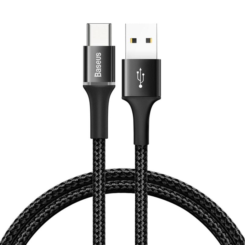 LED USB Type C Cable For Xiaomi 13 Redmi Realme POCO Fast Charging Wire Cord USB-C Charger Mobile Phone USBC Type-C Cable