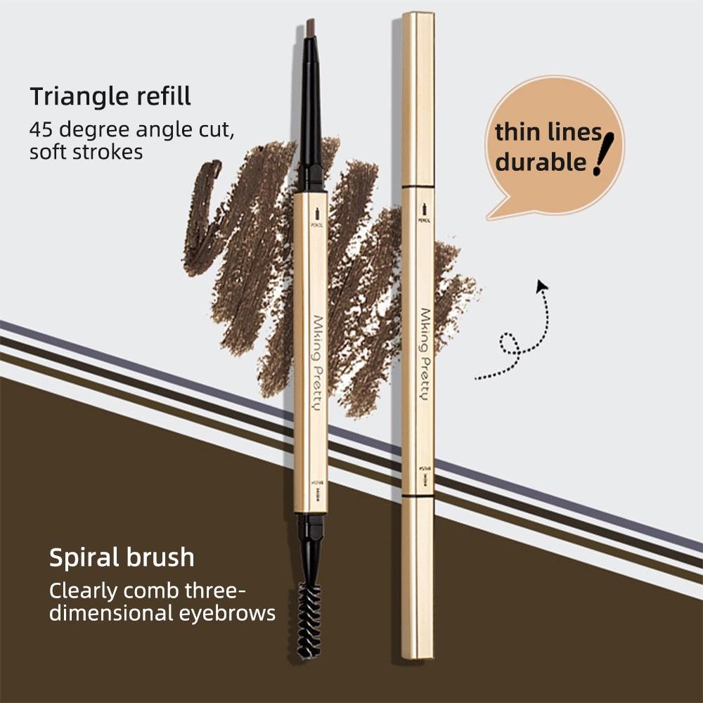 Double Head Eyebrow Pencil Long Lasting Waterproof 5 Colors Eye Brow Pen Tint Mascara Enhance Cosmetics Beauty Women Makeup