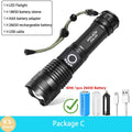 KENSUN High Power XHP70 Rechargeable Led Flashlight 4 Core Torch Zoom Usb Hand Lantern For Camping, Outdoor & Emergency Use ﻿