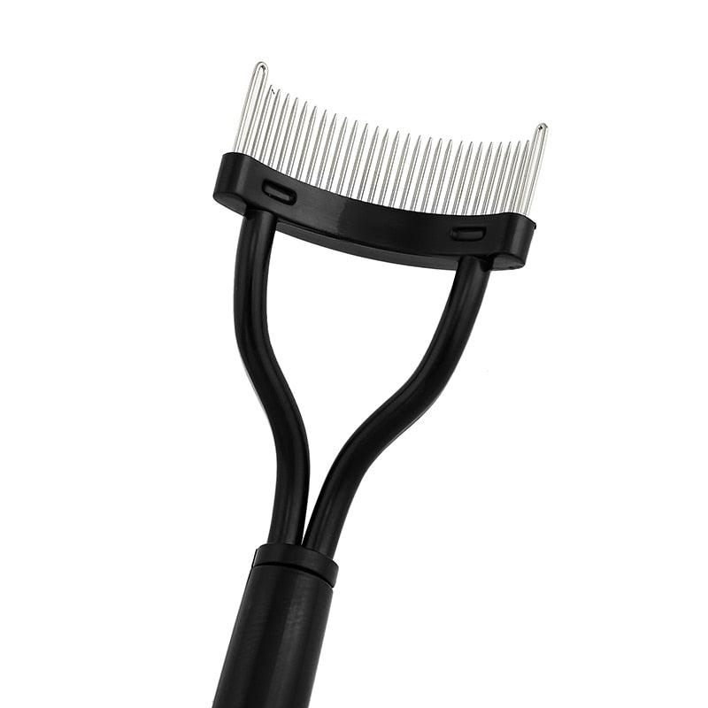 Eyelash Curler Beauty Makeup Lash Separator Foldable Metal Eyelash Brush Comb Mascara Curl Beauty Makeup Cosmetic Tool