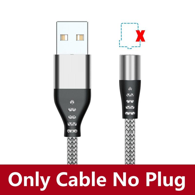 AUFU LED Magnetic USB Charging Cable USB Type C Phone Cable Magnet Phone Charger Micro USB For iPhone 11 12 Pro Max For Xiaomi