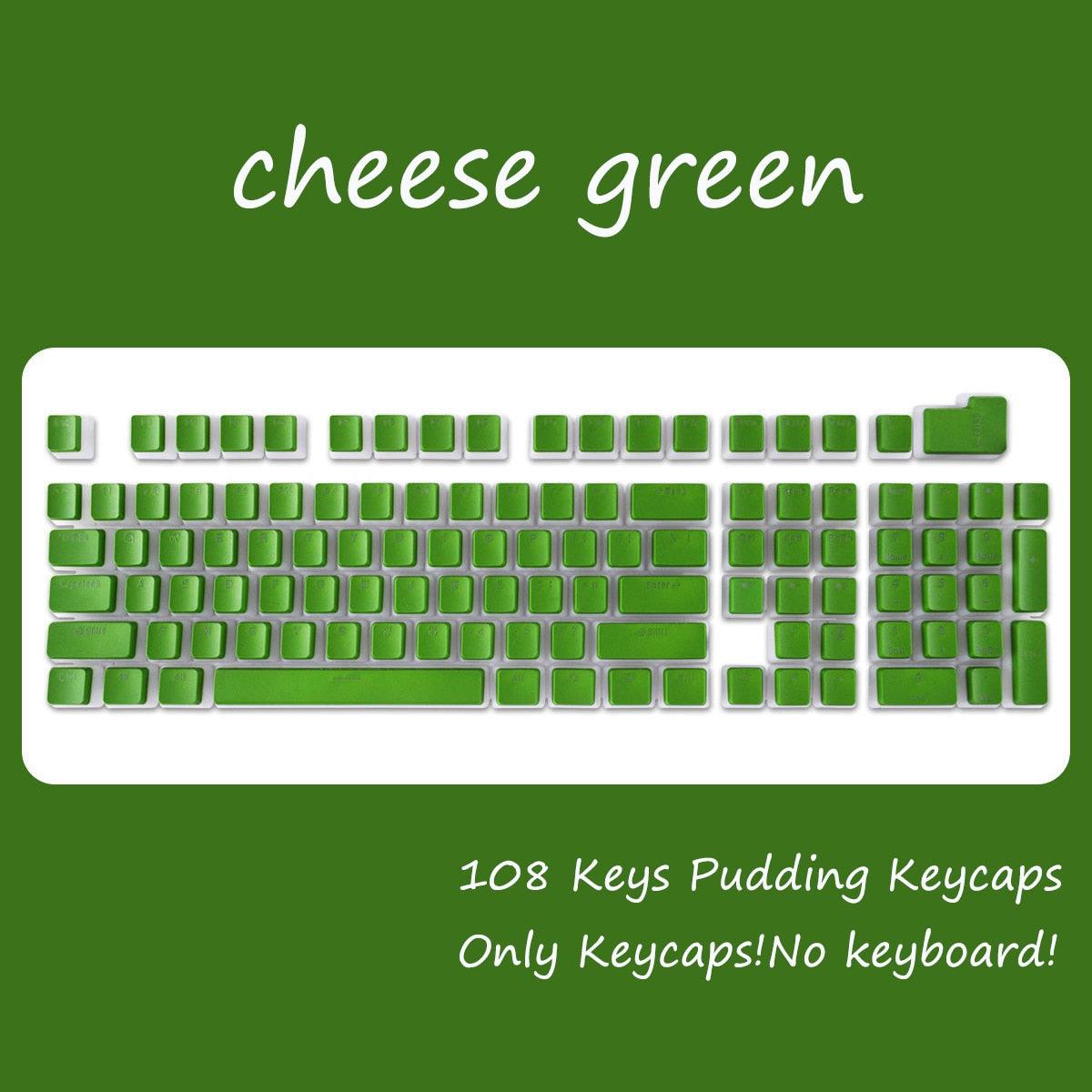 OEM Profile PBT Keycaps 108 Keys Pudding Keycap For Cherry MX Switch Mechanical Keyboard kit RGB Gamer backlit Keyboards Switch