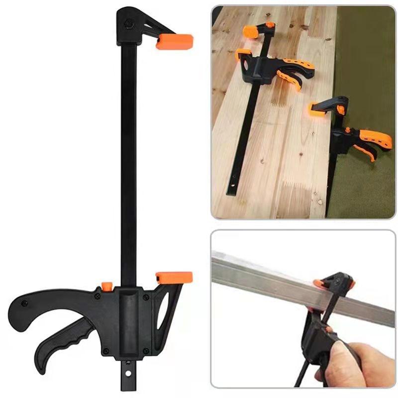 4Inch Quick Ratchet Release Speed Squeeze Wood Working Work Bar Clamp Clip Kit Spreader Gadget Tool DIY Hand Woodworking Tools
