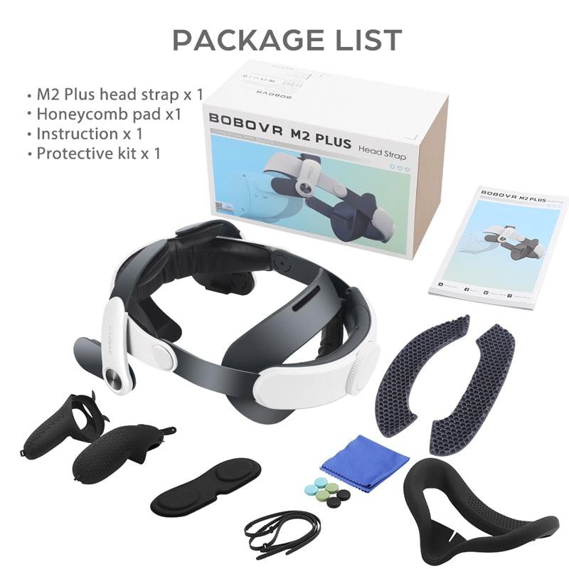 BOBOVR M2 PLUS Head Strap For Meta/Oculus Quest 2 Reduce Face Pressure Enhance Comfort Replacement of Elite Strap VR Accessories
