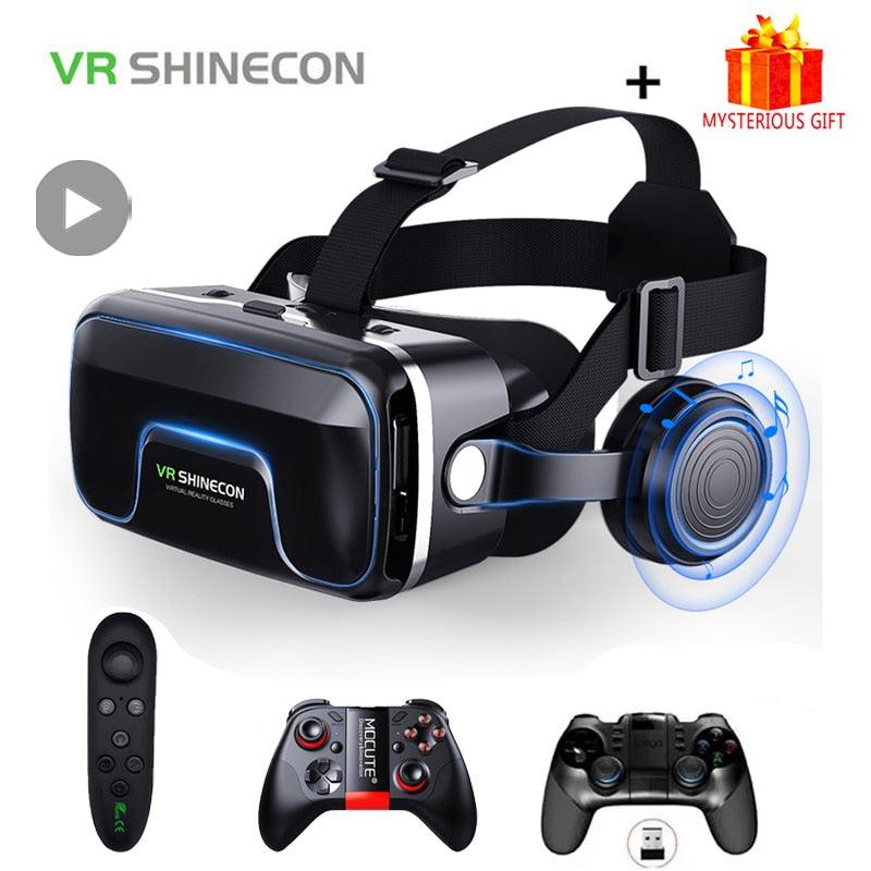 VR Shinecon 10.0 Casque Helmet 3D Glasses Virtual Reality Headset For Smartphone Smart Phone Goggles Video Game Viar Binoculars