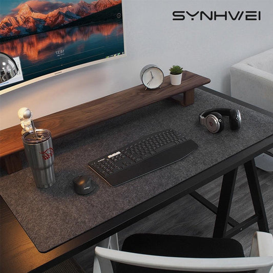Large Size Office Computer Desk Protector Mat Table Wool Felt Mouse Pad Laptop Cushion Non-slip Keyboard Mat Gaming Accessories