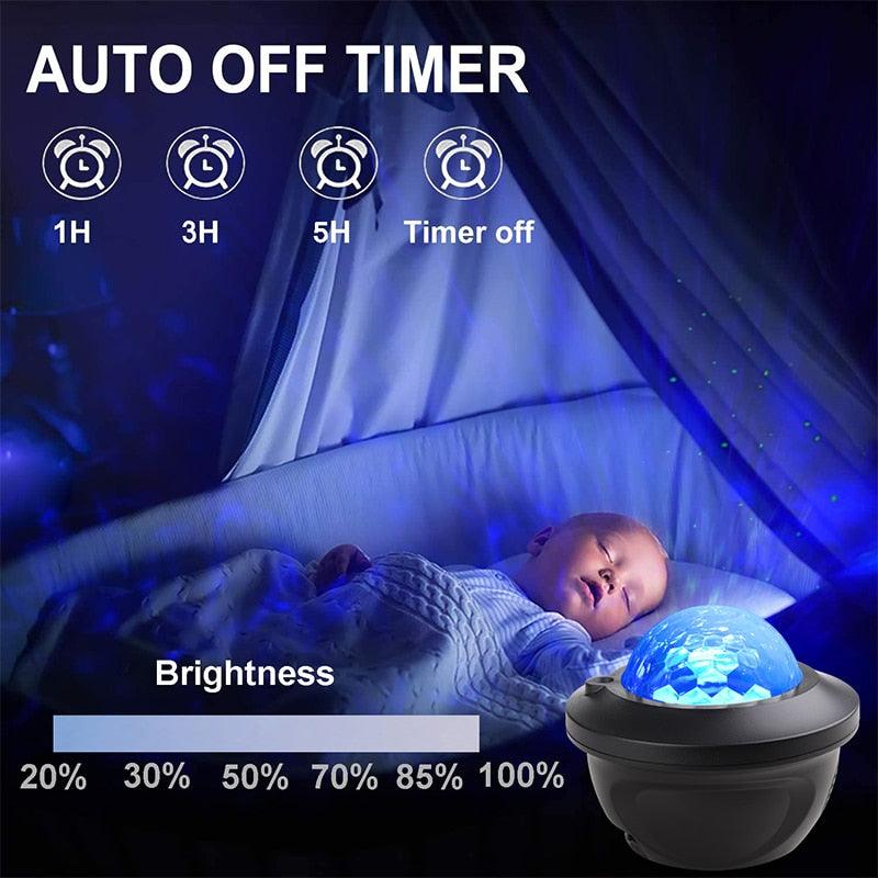 LED Star Galaxy Projector Starry Sky Night Light Built-in Bluetooth-Speaker For Home Bedroom Decoration Kids Valentine&#39;s Daygift