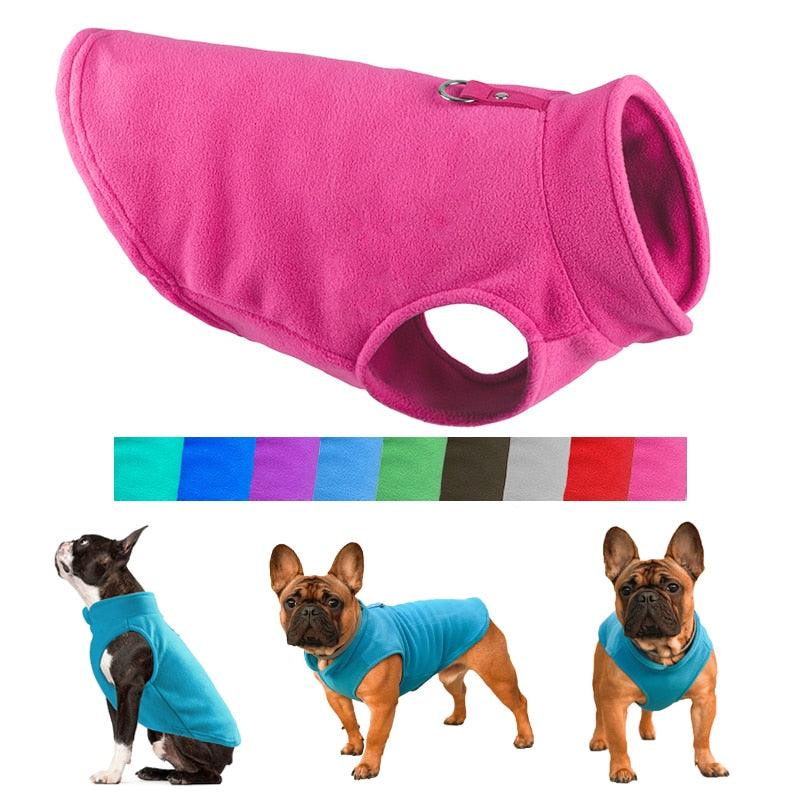 Winter Fleece Pet Dog Clothes Puppy Clothing French Bulldog Coat Pug Costumes Jacket For Small Dogs Chihuahua Vest Yorkie Kitten