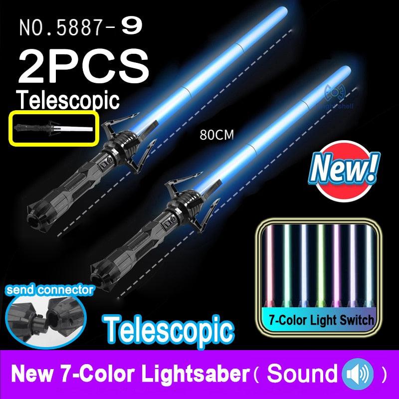 New RGB Lightsaber Laser Sword Toys Light Saber 7 Colors Change Kids Soundfonts Force FX FOC Blaster Toys Jedi Laser Sword Gifts
