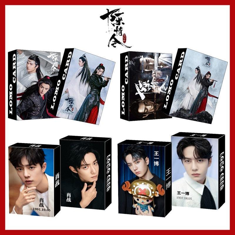 30PCS/Set The Untamed Wang Yibo Xiaozhan Postcard LOMO Card Small Card Greeting Card Photo Cards For Fans Collection Gift