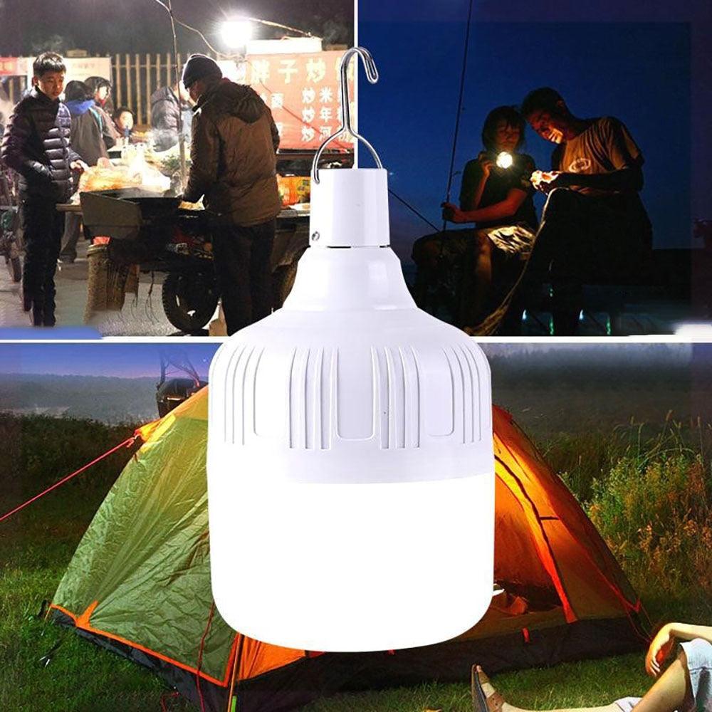 Portable Camping Lights Rechargeable lamp Led Light Lantern Emergency Bulb High Power Tents Lighting Flashlight Equipment Bulb
