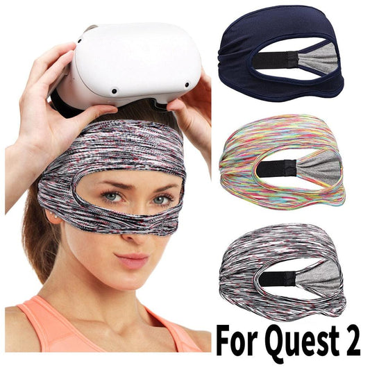 For Meta Oculus Quest 2 Accessories VR Eye Mask Cover Breathable Sweat Band Virtual Reality Headset For Quest 2 Pico 4 PSVR2 HTC