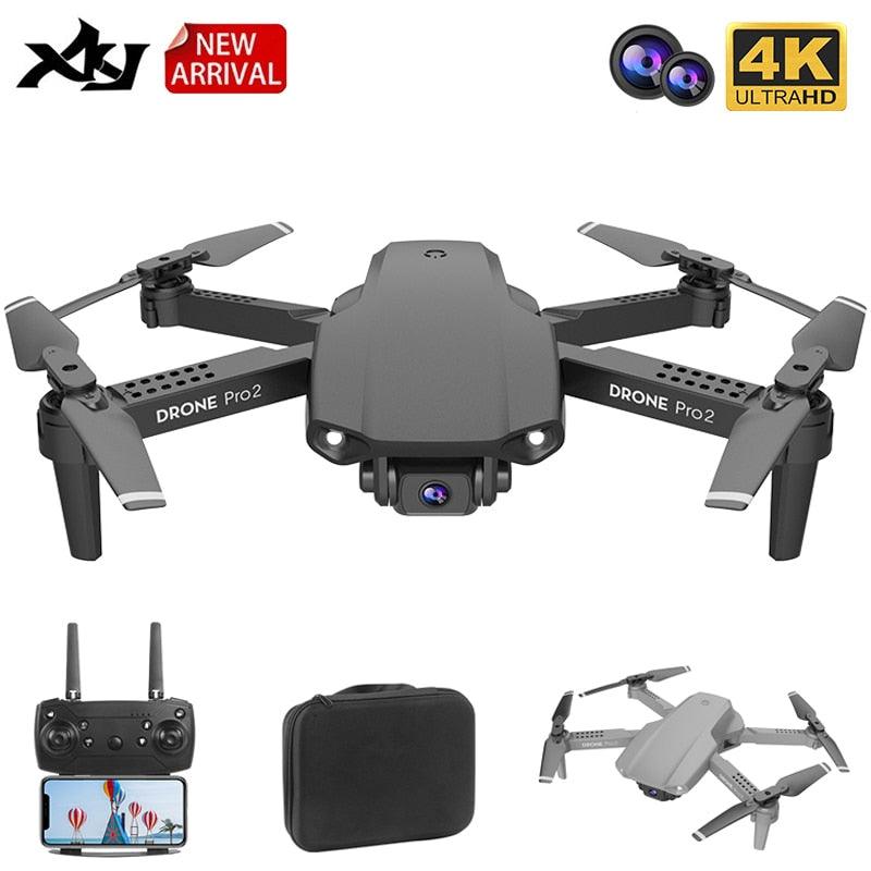 XKJ 2022 New E99 RC Mini Drone 4K 1080P 720P Dual Camera WIFI FPV Aerial Photography Helicopter Foldable Quadcopter Dron Toys
