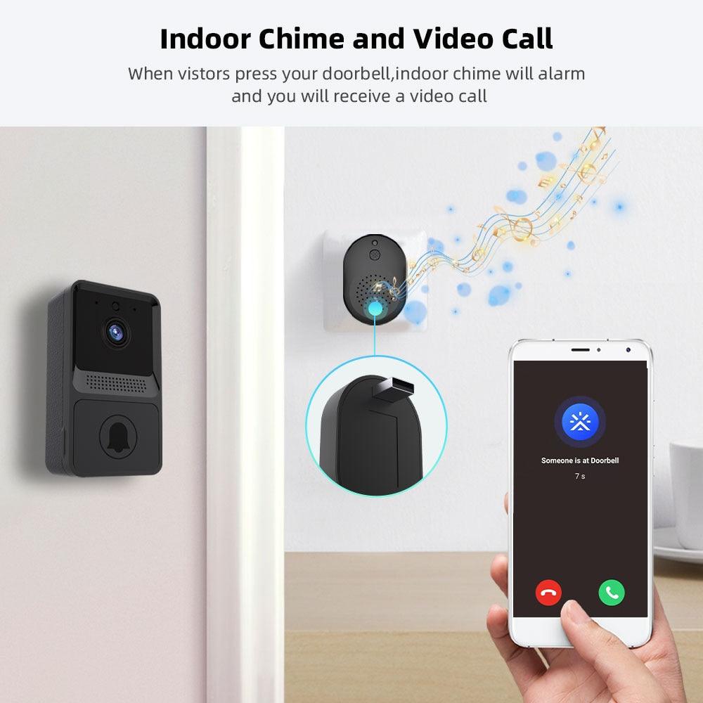 WiFi Video Intercom Doorbell Camera Outdoor Wireless Door bell Battery Powered Home Security Video Alarm Doorbell Monitor Camera