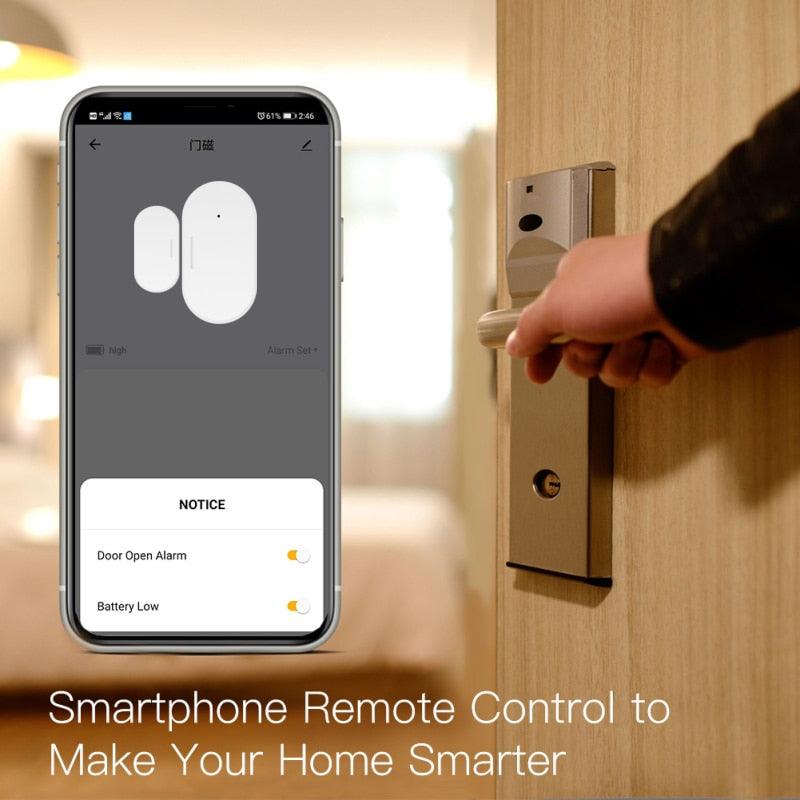 Tuya Door Window Sensor Zigbee Mini Wireless Connection Detector Smart Home Security Work with Alexa Google Home Smart Life