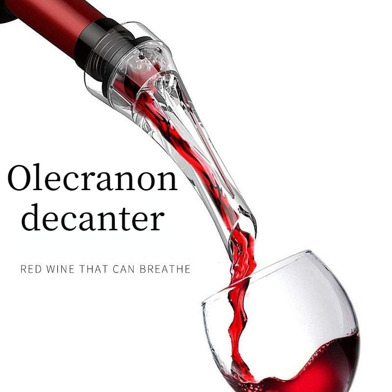 1pcs Magic Wine Decanter Red Wine Aerating Pourer Spout Decanter Wine Aerator Quick Aerating Pouring Tool Pump Portable Filter