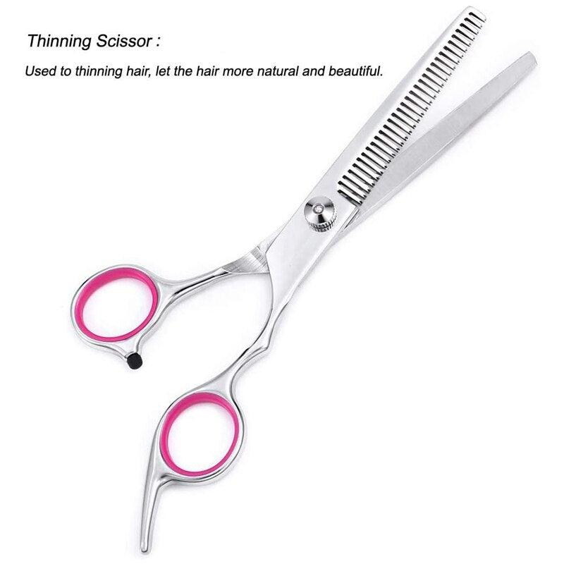 Pet Grooming Scissors Set with Safety Round Tip Cat Dog Hair Cutting Tool Dog Grooming Scissors Kit for Dog Cat Hair Care