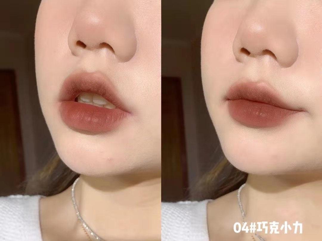 Velvet Matte Lipstick Liquid Lip Gloss Chestnut Waterproof Long Lasting Lip Stick Women Red Lip Tint Student Beauty Cosmetic