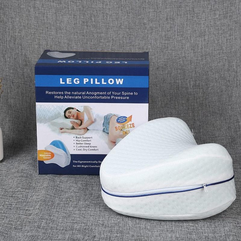 Back Hip Body Joint Pain Relief Thigh Leg Pad Cushion Home Memory Foam Memory Cotton Leg Pillow Sleeping Orthopedic Sciatica 1PC